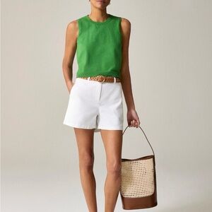 J. Crew White Bermuda Shorts Tailored Classic Fit
